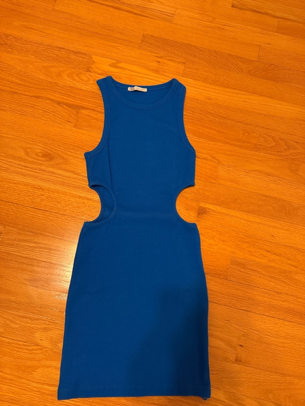 Zara Blue Cutout Mini Dress
